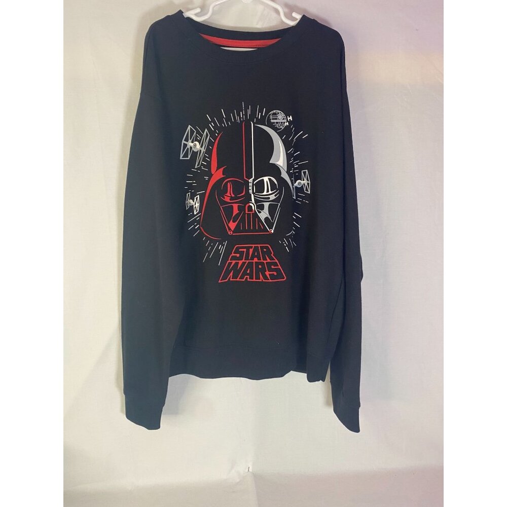 Gap Star Wars Darth Vader Sleep Shirt Kids Size 14 Black Long Sleeve Crewneck